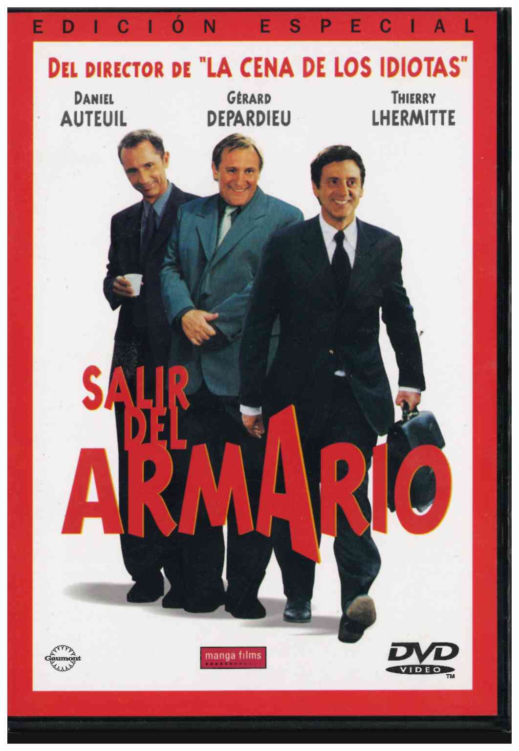 Salir del armario. Manga Films 2002. Daniel Auteuil, Gerard Depardieu, Thierry Lhermitte