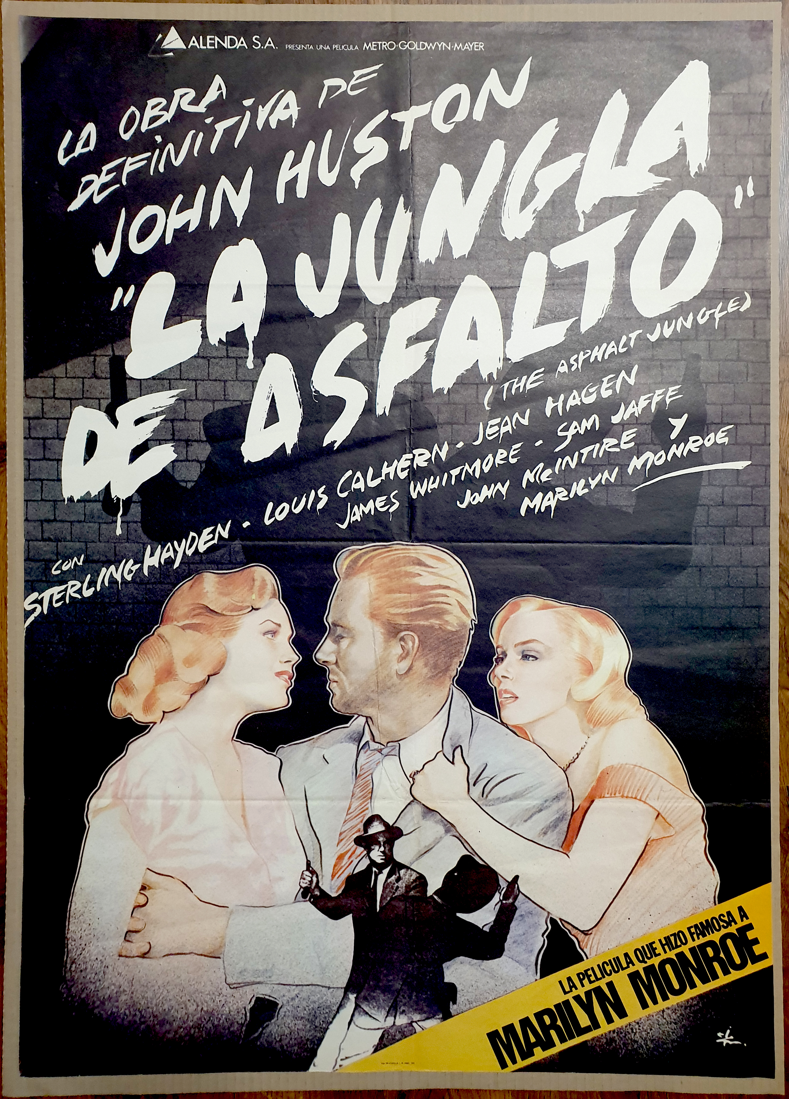 La >Jungla de Asfalto. Poster (100x70) original Metro G. M. 
