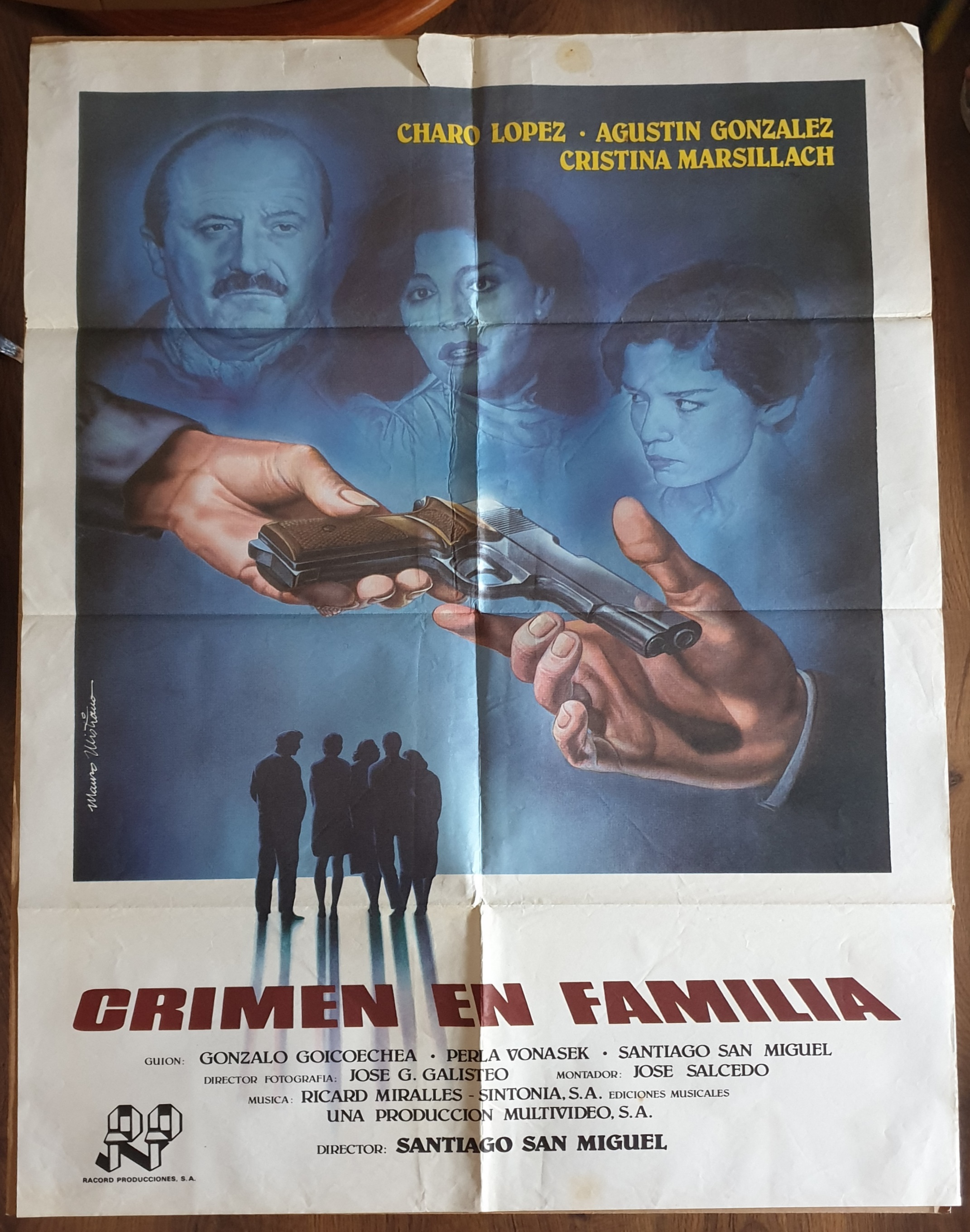 Crimen en Familia. Cartel (100x70) Original