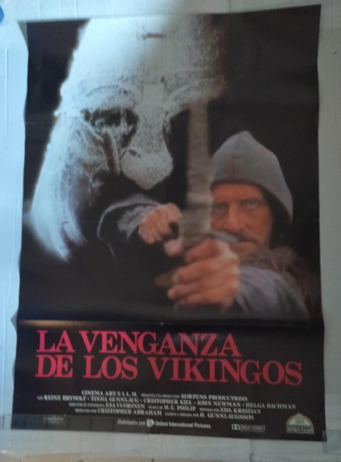 La venganza DE LOS vikingos. Cartel (100x70)