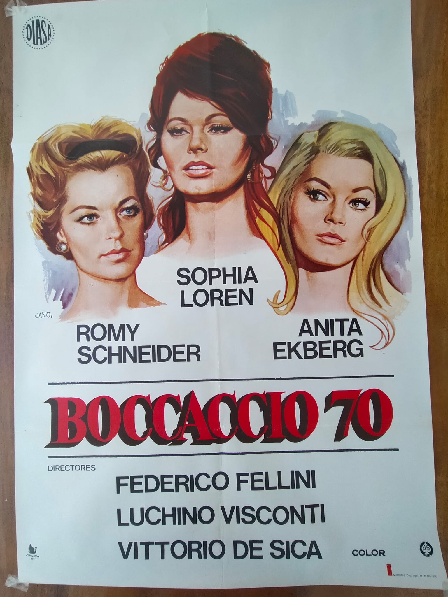 Boccaccio 70. Cartel (100x70) Año 1975