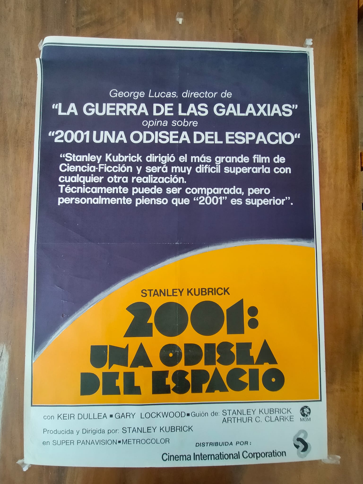 2001: Una Odisea del Espacio. Cartel (100x70)