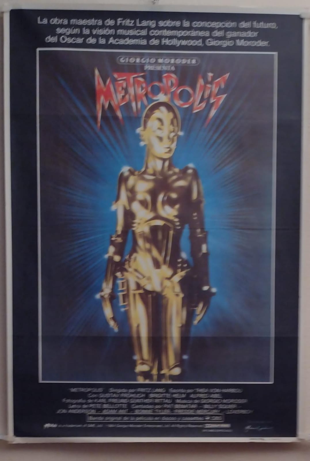 Metrópolis. Cartel (100x70) Año 1984