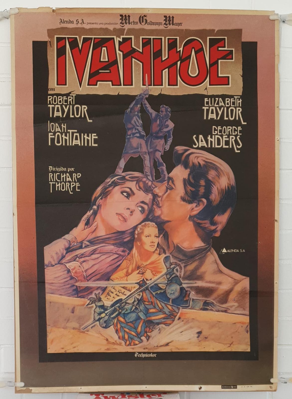 Ivanhoe. Cartel (100x70) Reposición de 1981