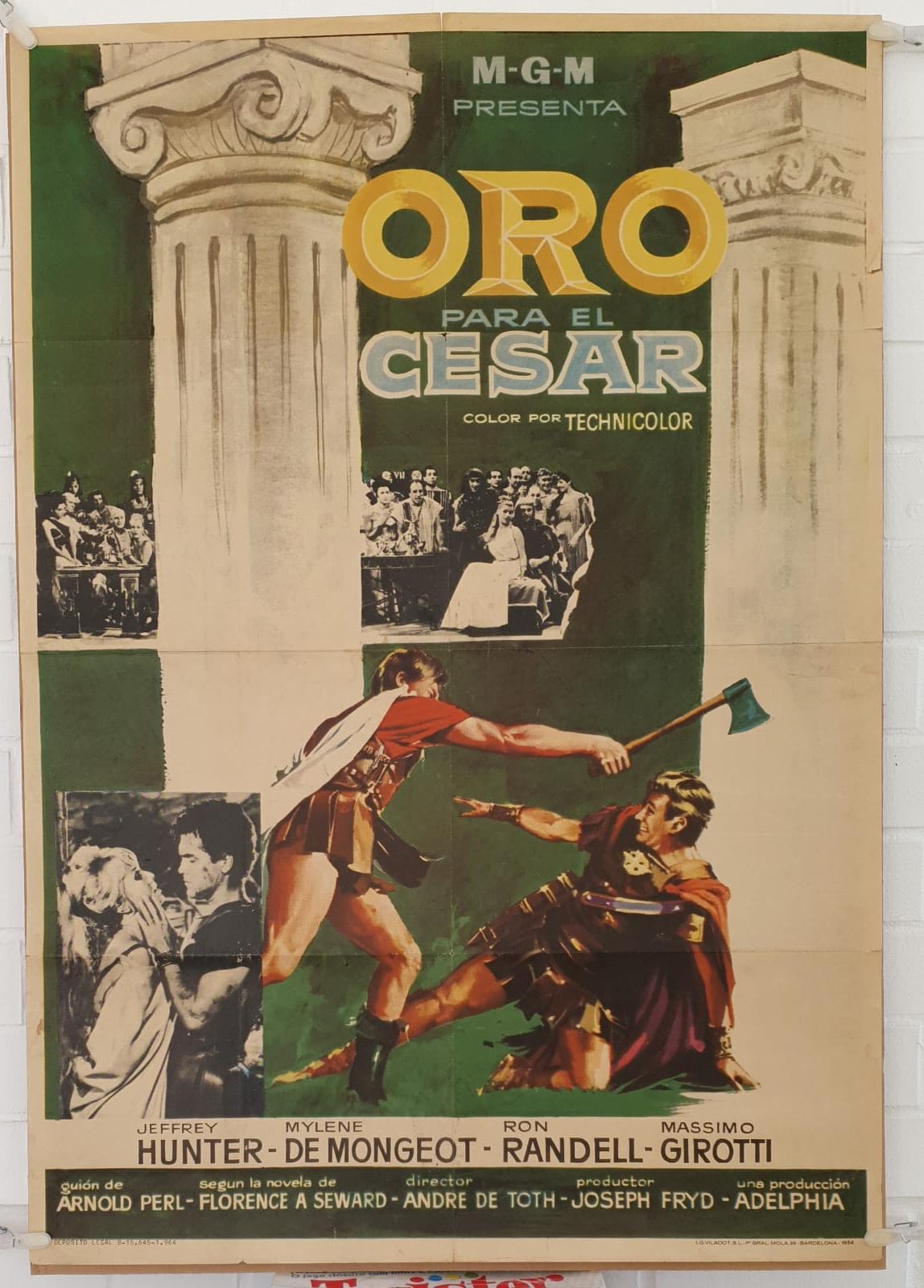 Oro para el César. Cartel (100x70) Año 1964
