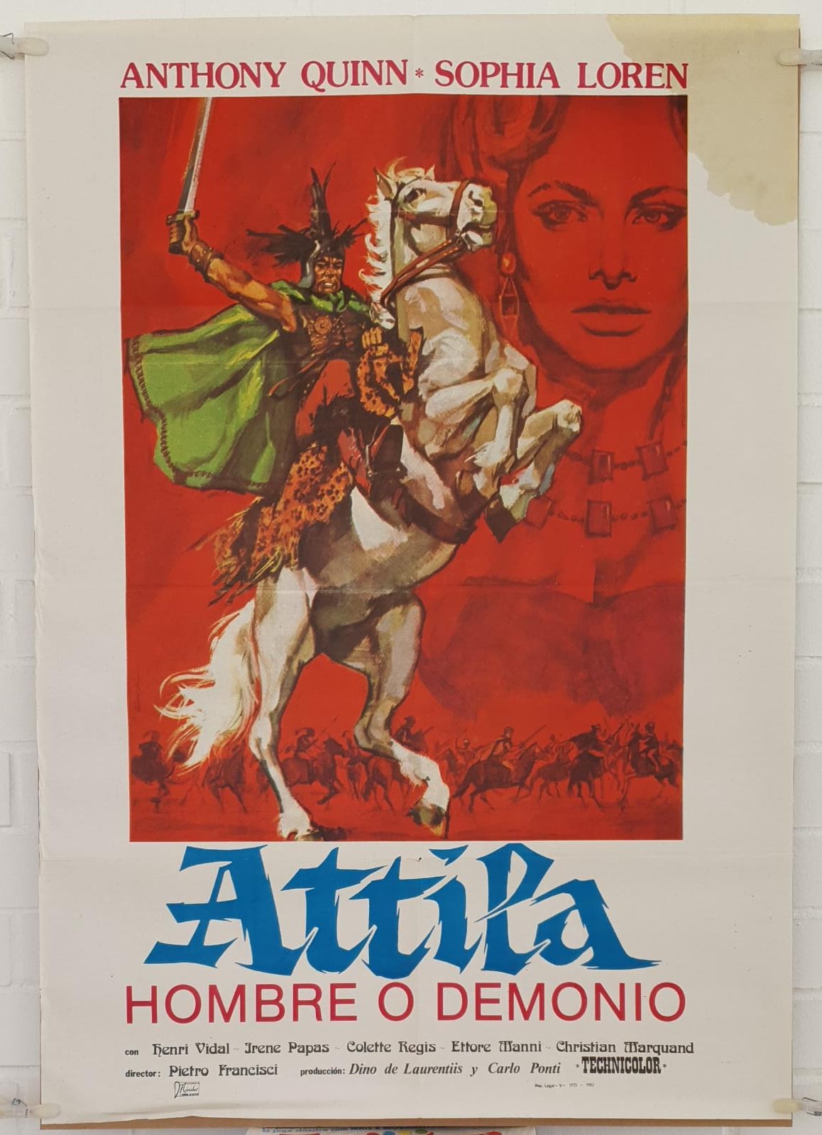 Atila, Hombre o Demonio. Cartel (100x70) Reposición 1982