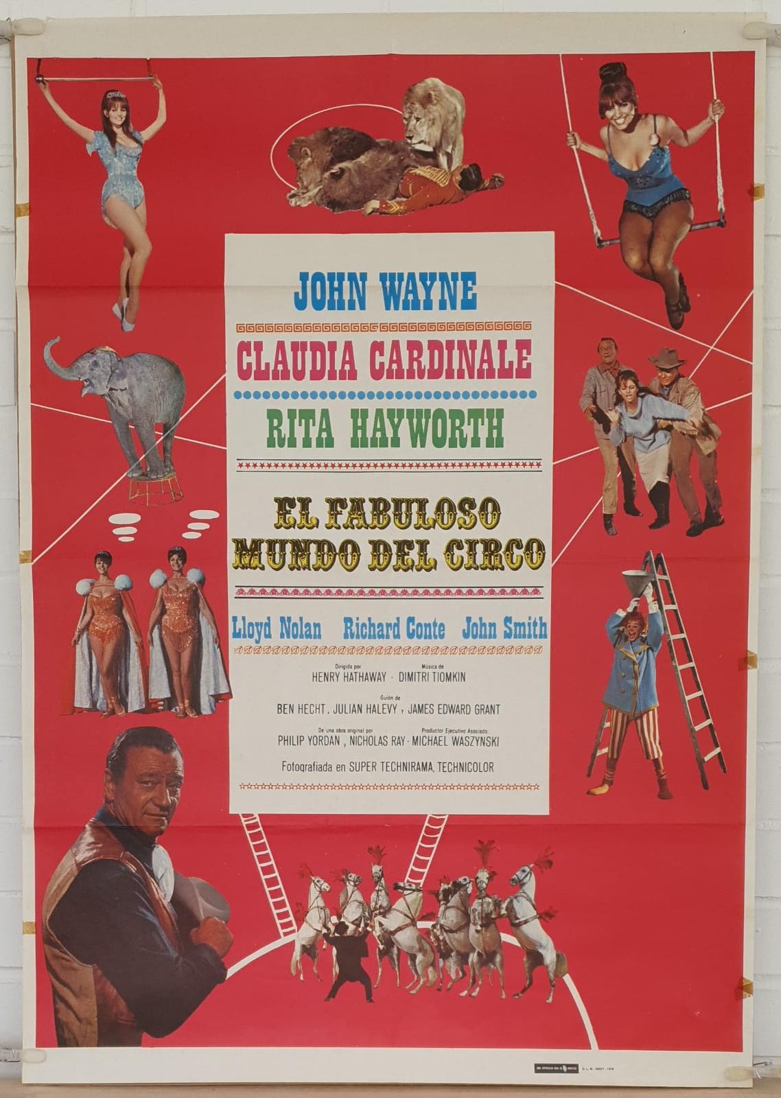 El Fabuloso Mundo del Circo. Cartel (100x70) de Reposición, 1979