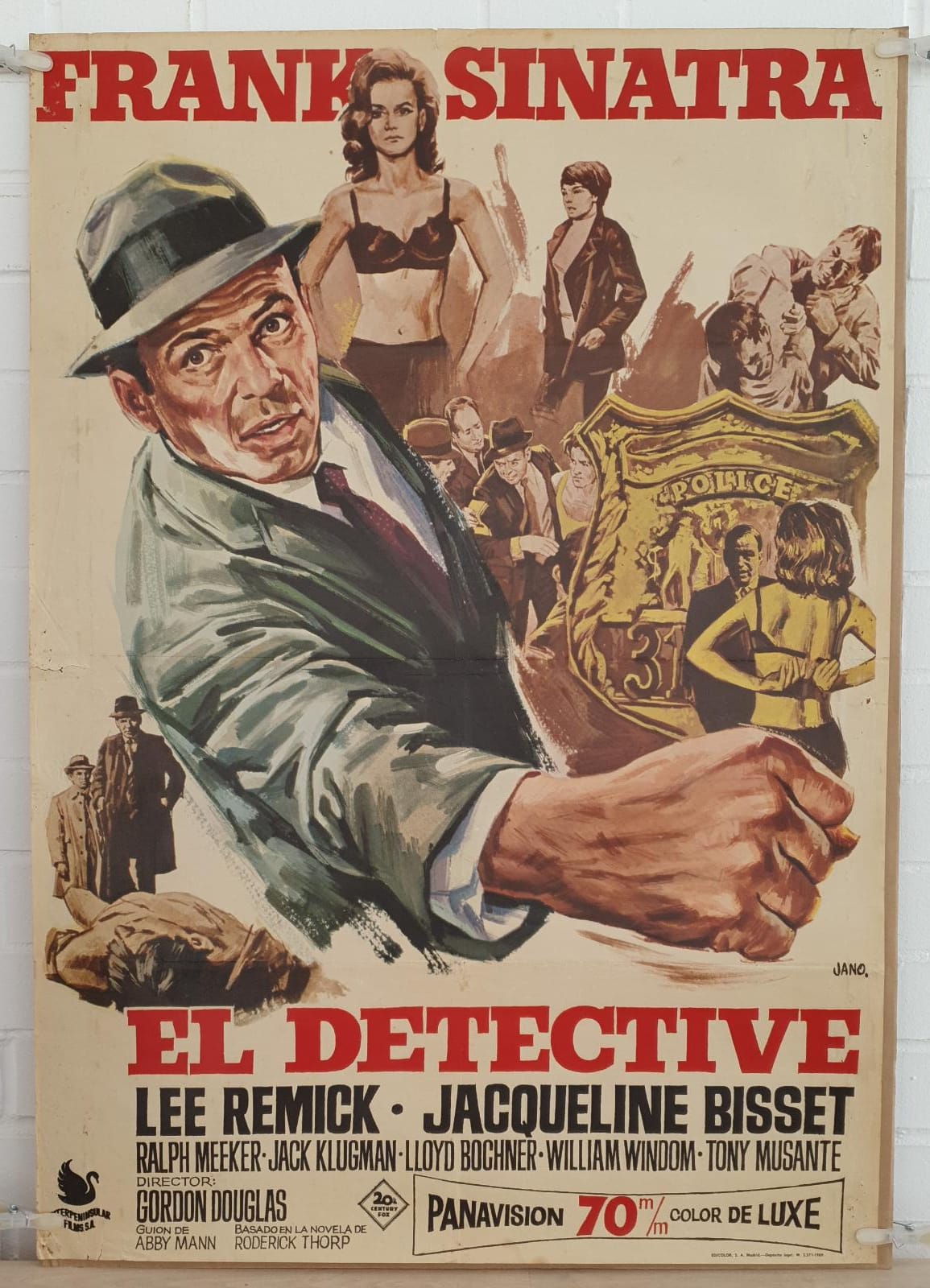 El Detective. Cartel (100x70) de Estreno, 1969