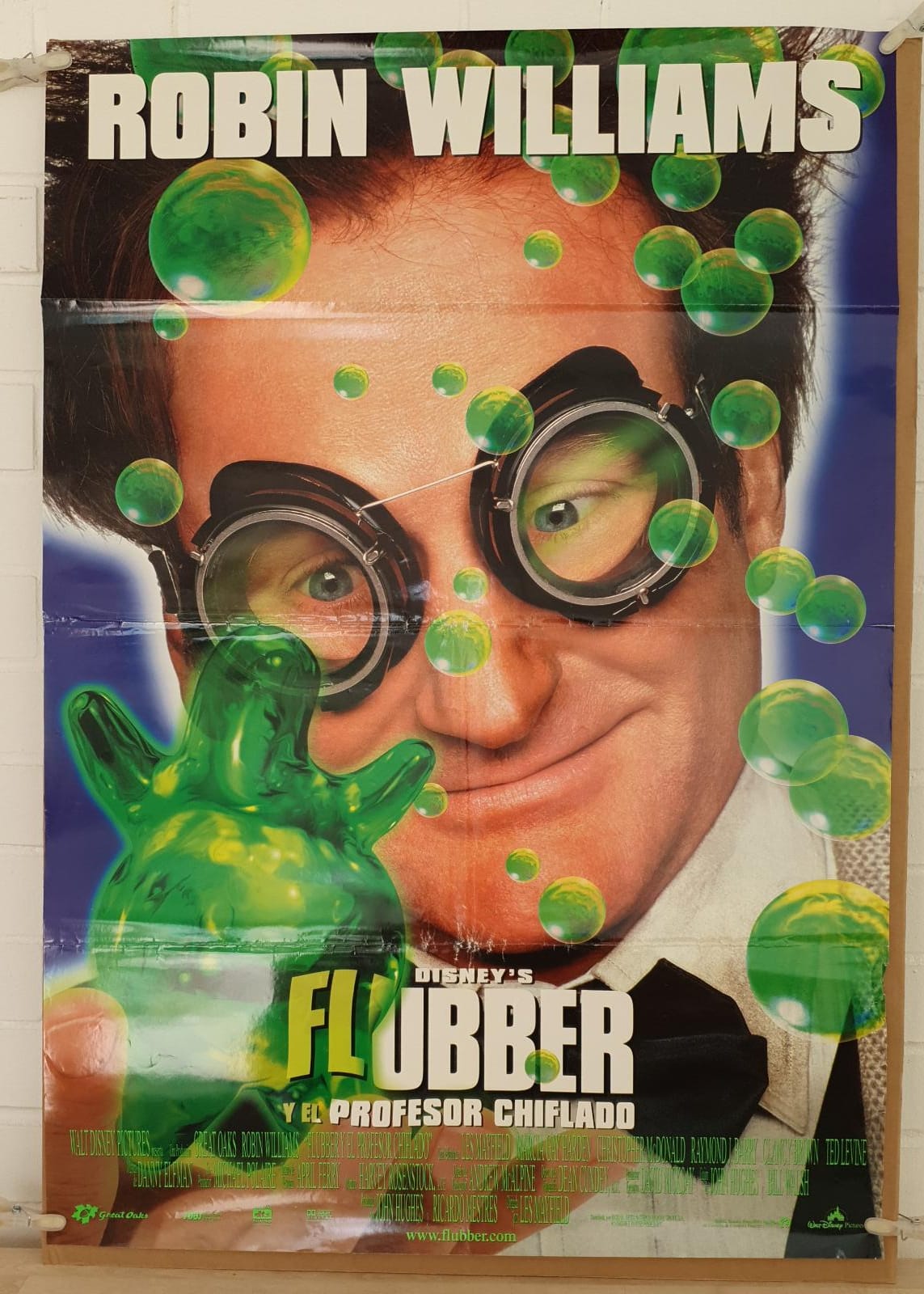 Flubber y el profesor chiflado. Cartel (100x70) de Estreno