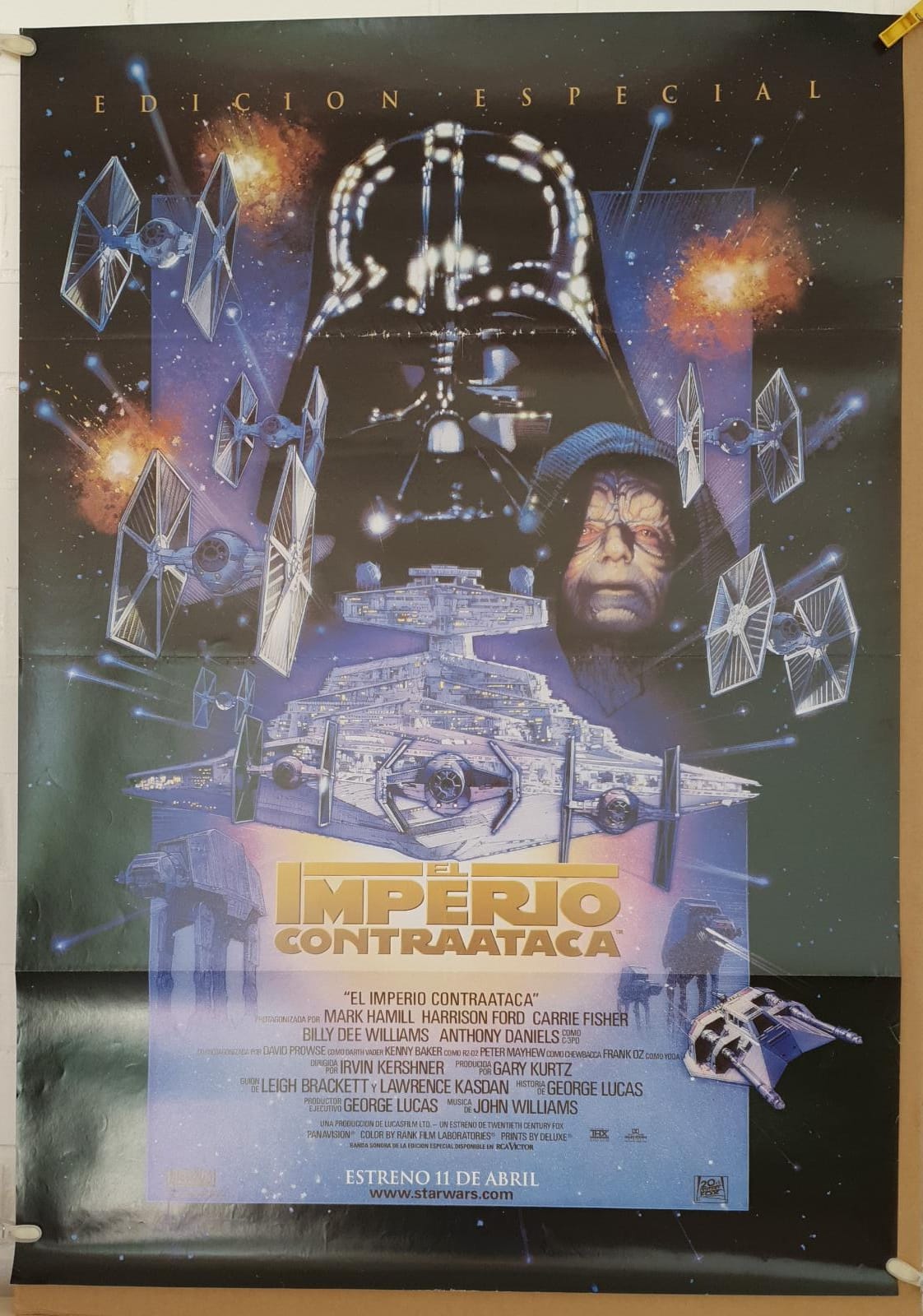El Imperio Contraataca. Cartel (100x70) Edición Especial, 1997