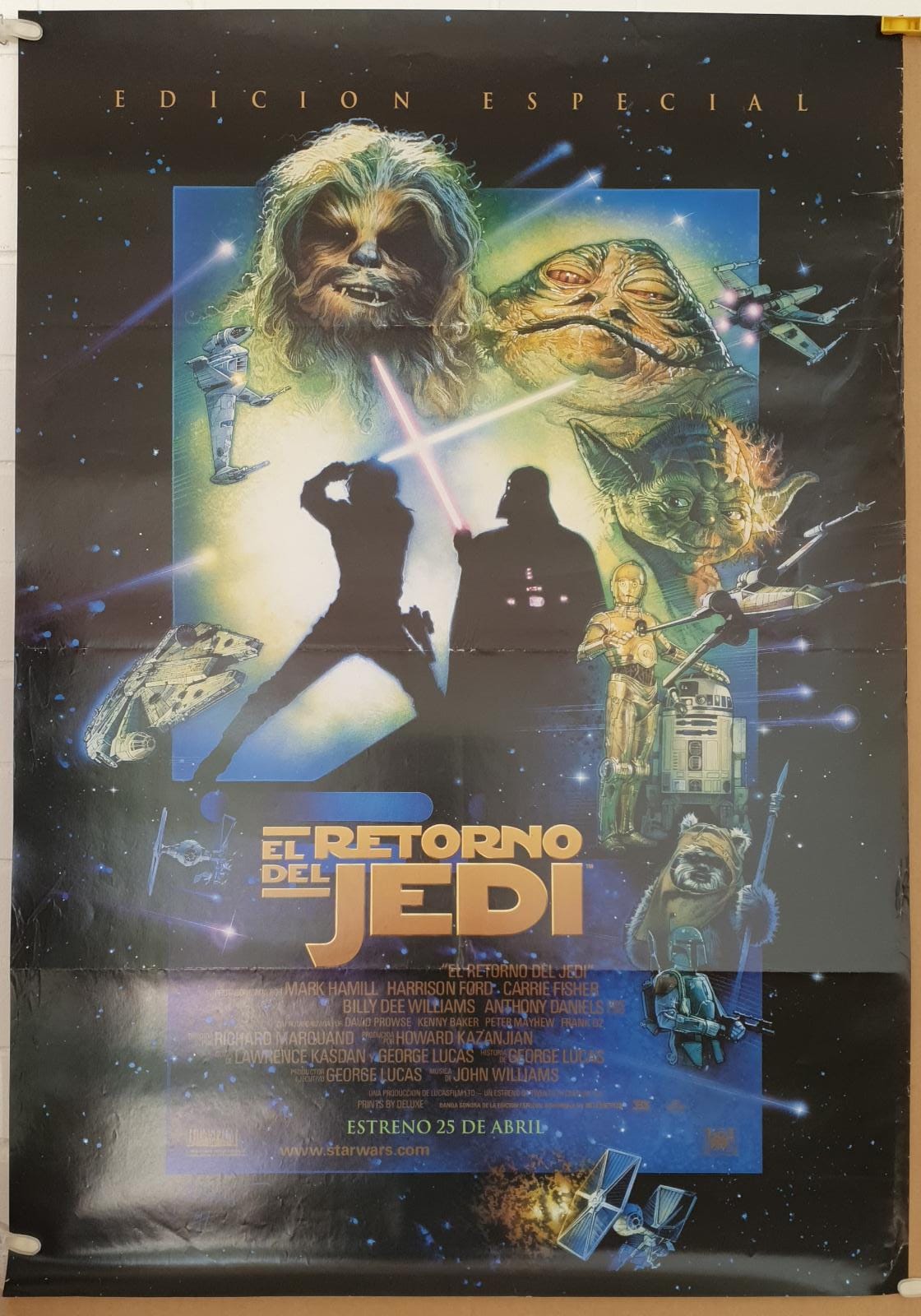 El Retorno del Jedi. Cartel (100x70) Edición Especial, 1997