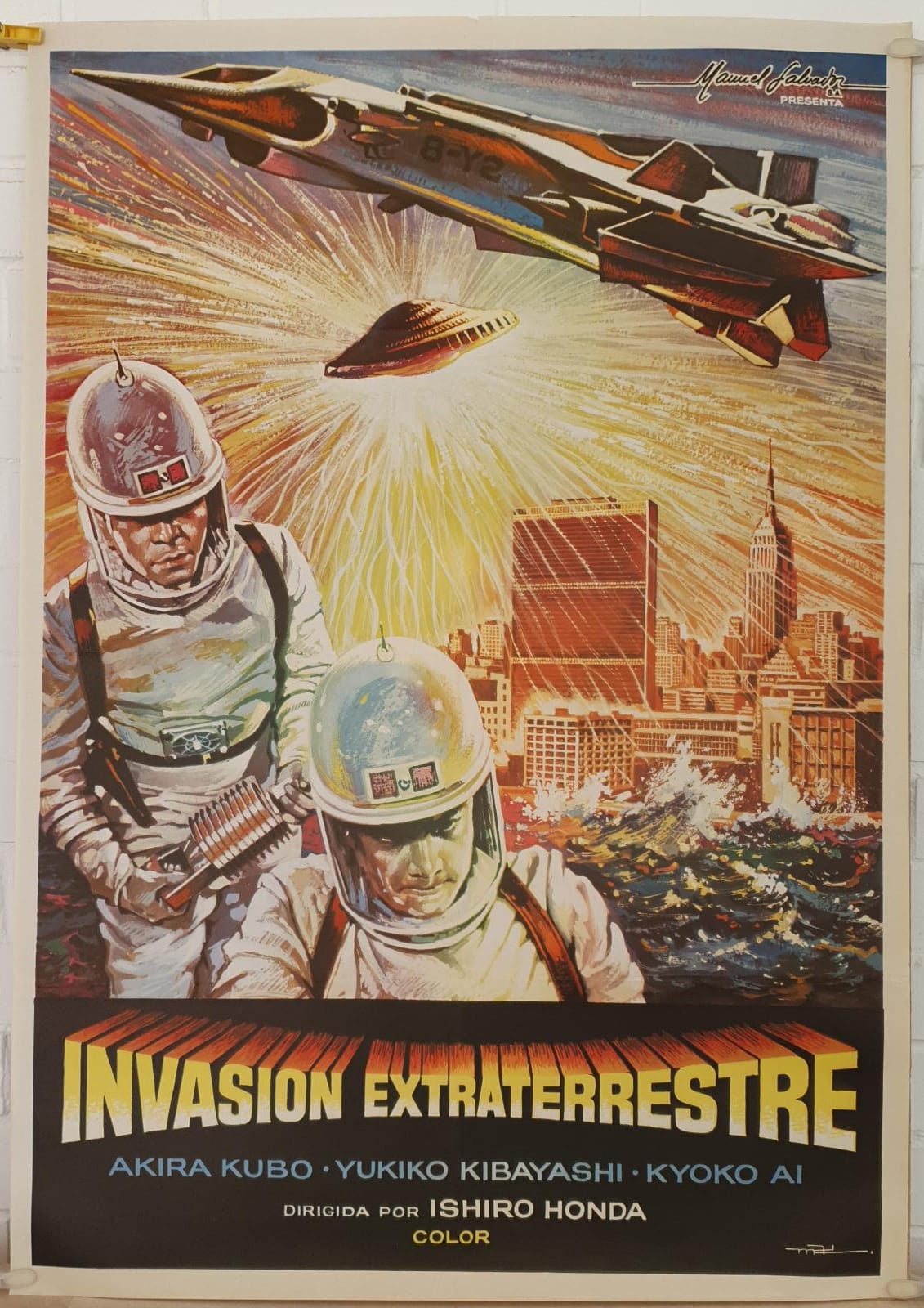 Invasión Extraterrestre. Cartel (100x70) de Estreno