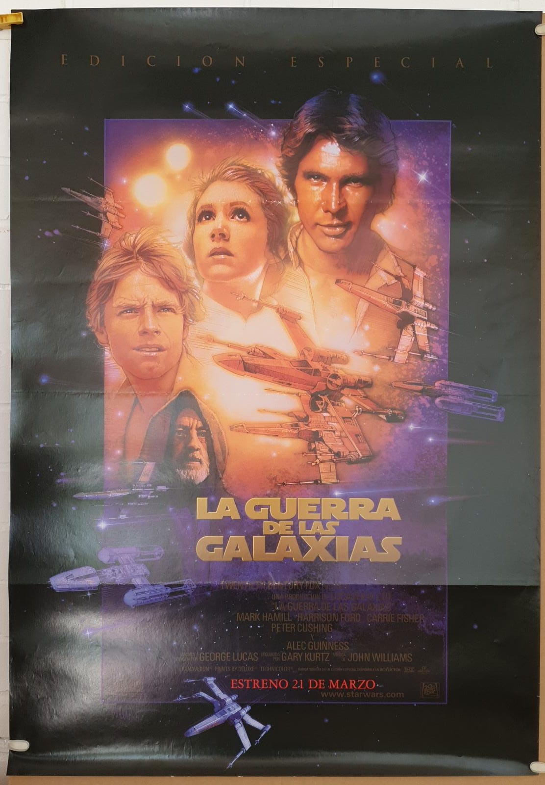 La Guerra de las Galaxias. Edición Especial. Cartel (100x70) Reposición de 1997