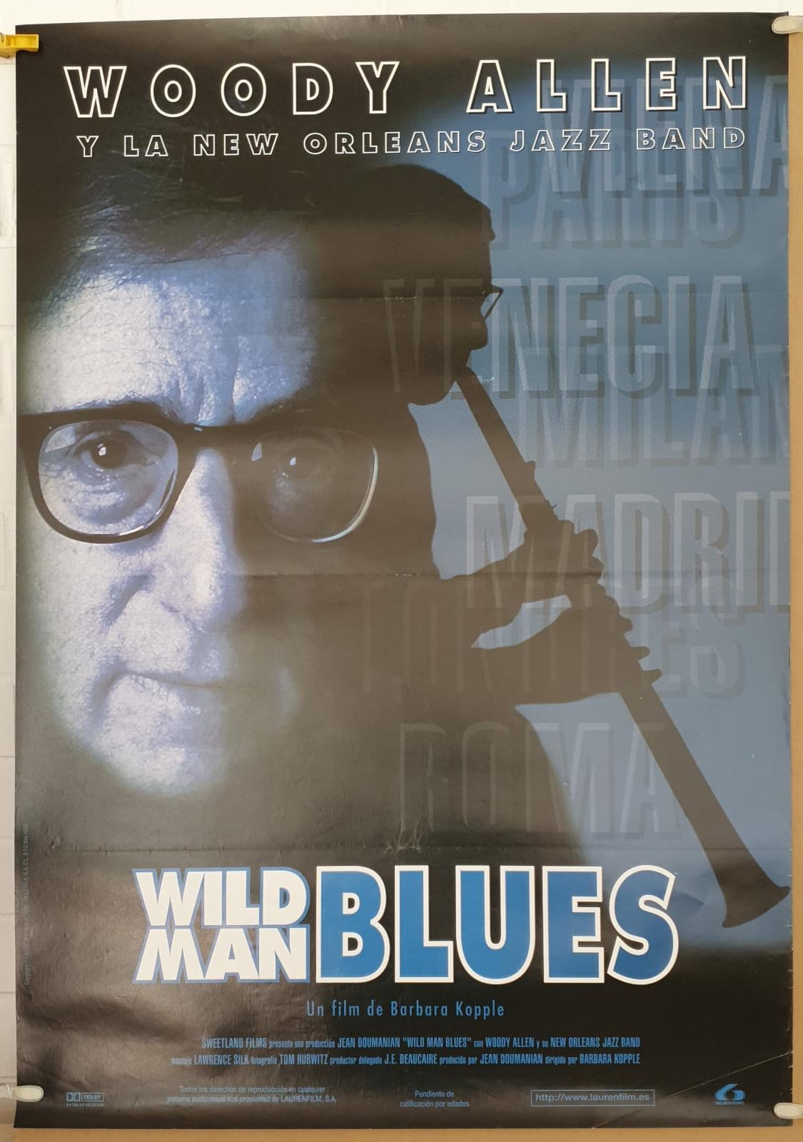 Wild Man Blues. Cartel (100x70) de Estreno, 1998