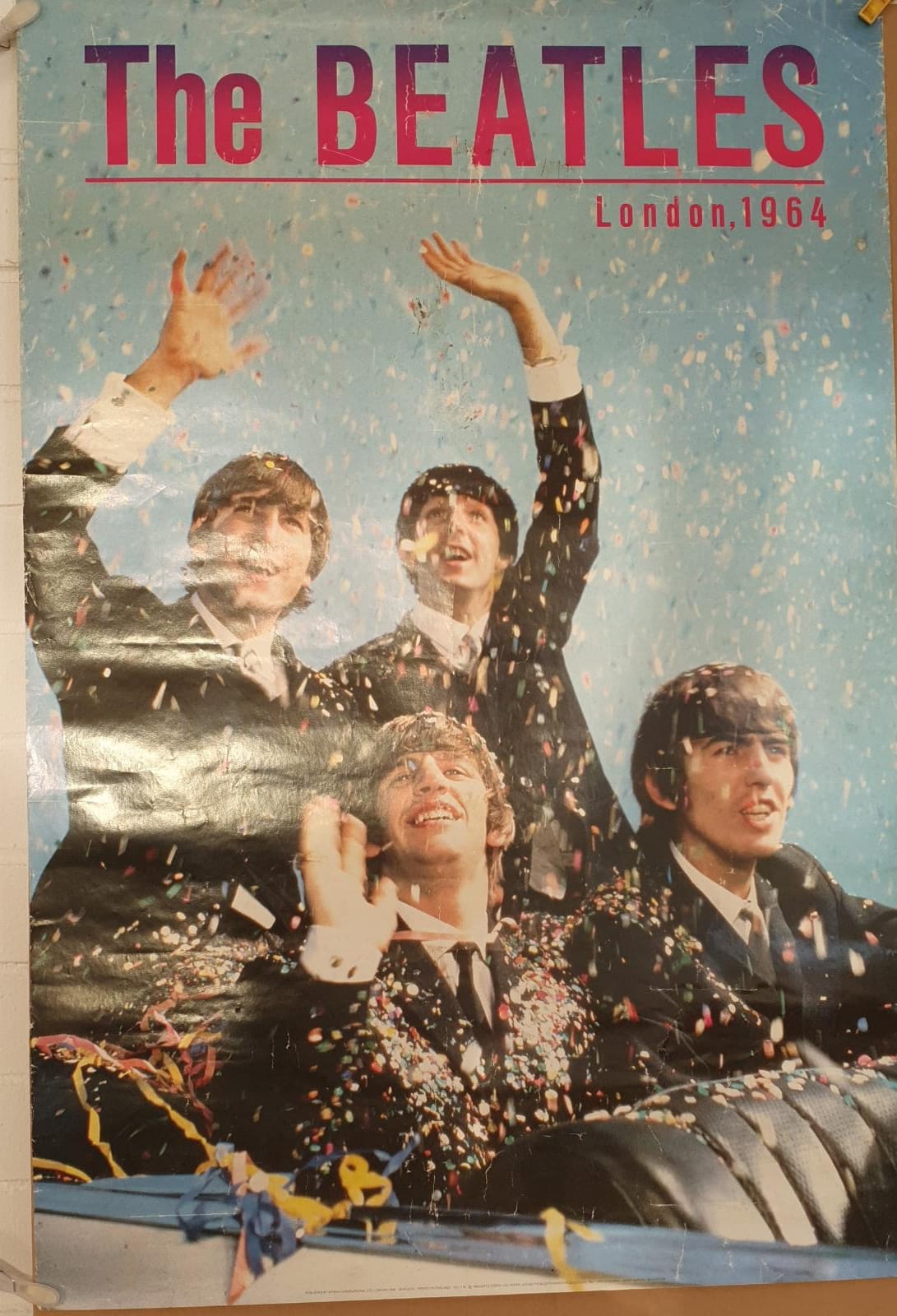 The Beatles. Cartel (89x59) London, 1964