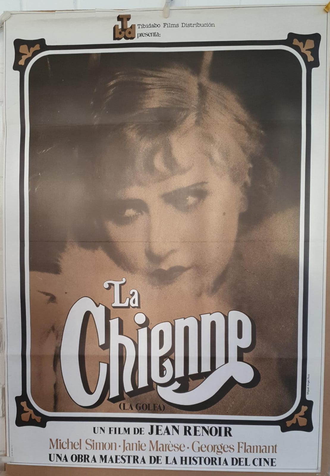 La Chennp. Jean Renoir. Cartel (100x70) 1977