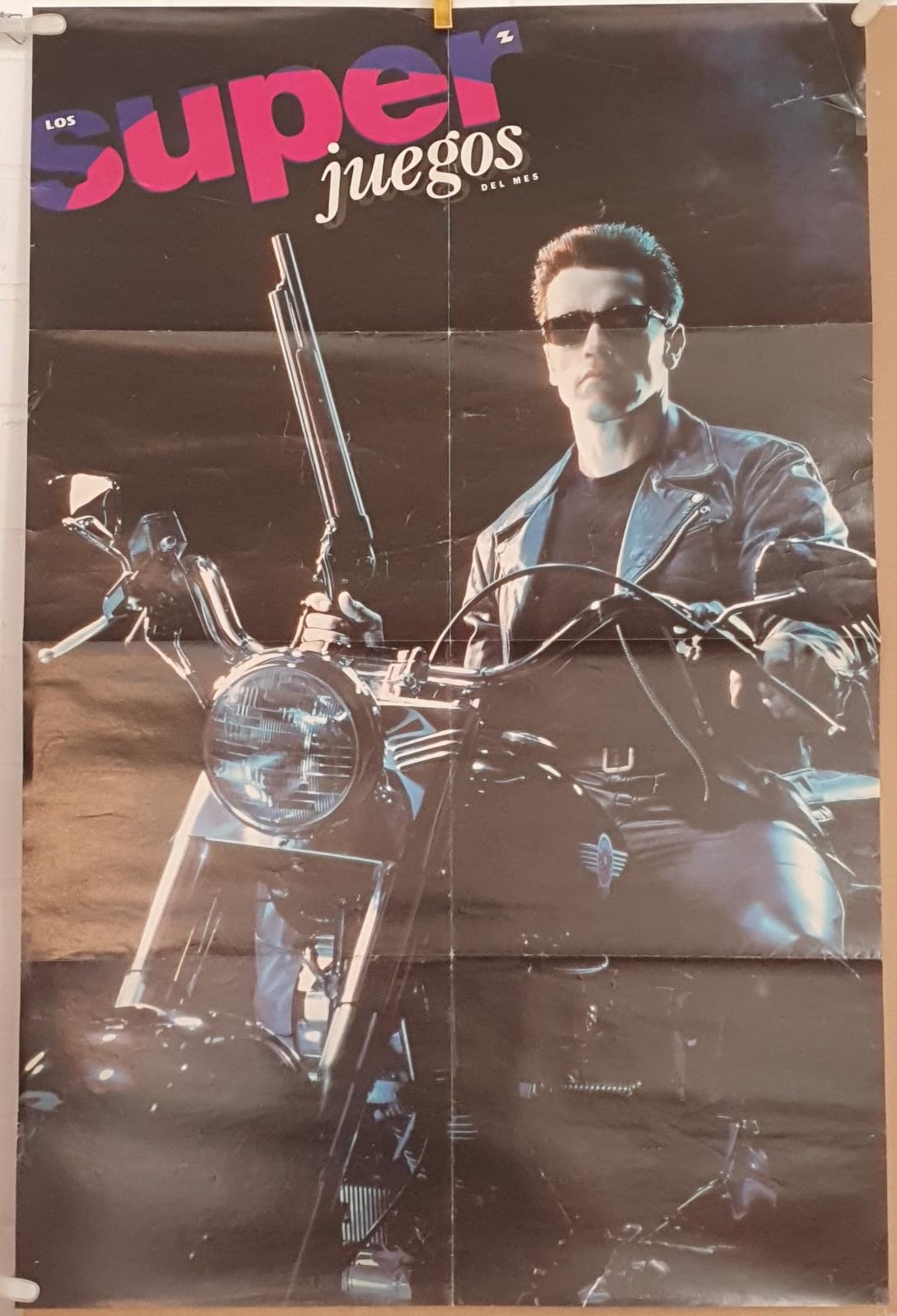 Cartel (84x56) Terminator. De la revista Super Juegos