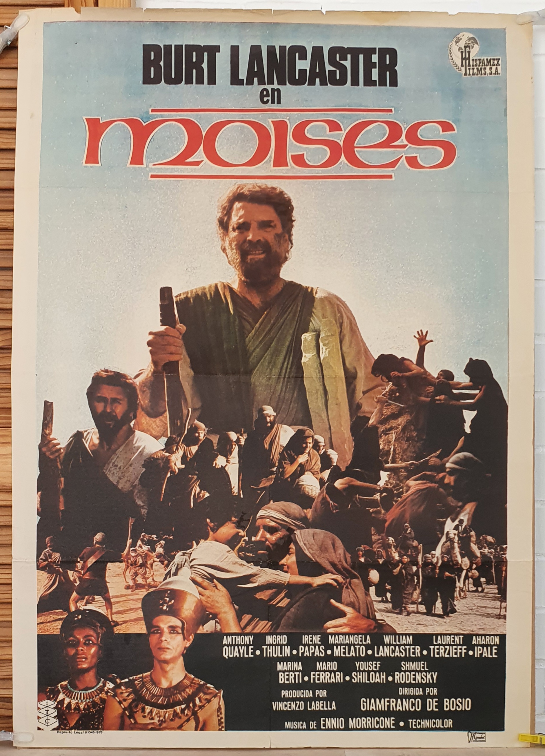 Moises. Cartel (100x70) de Estreno, 1976