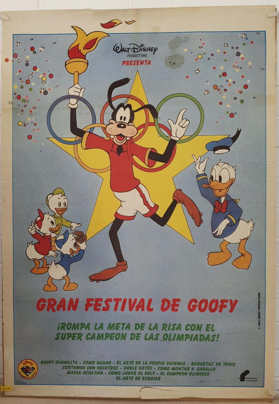 Gran FEstiva de Goofy. Cartel (100x70) de Estreno