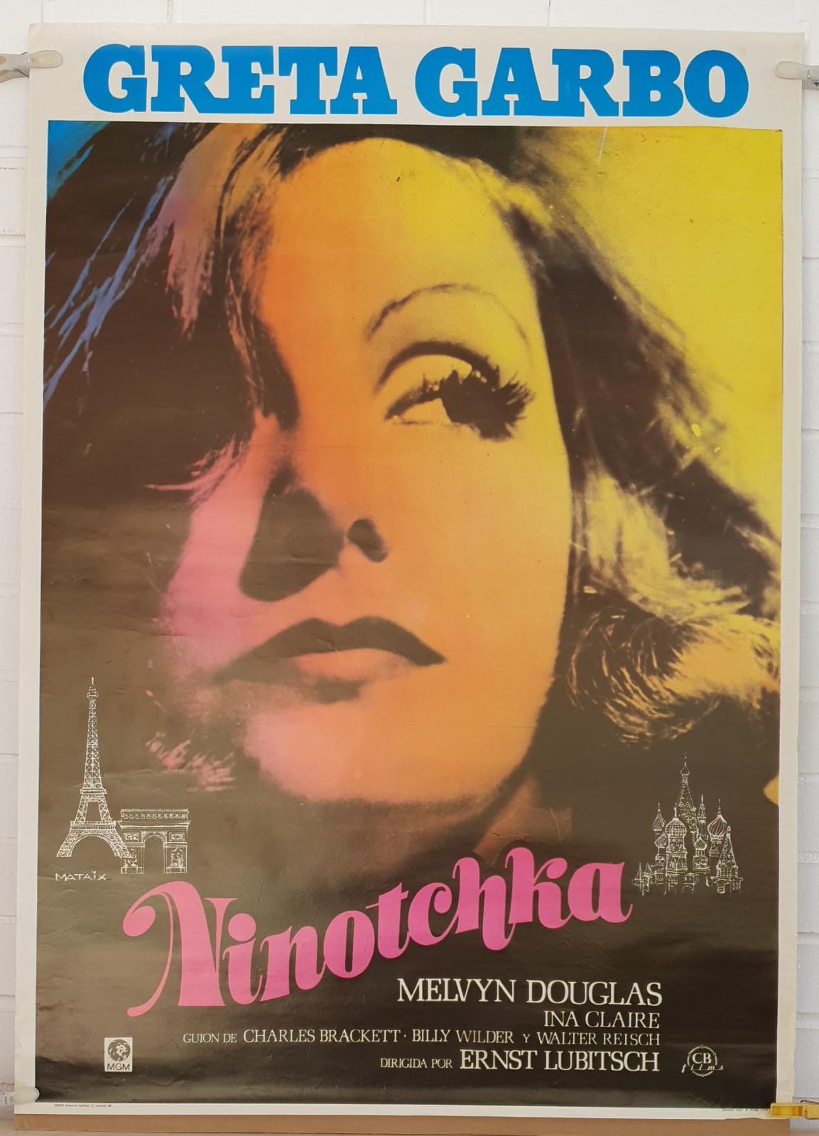 Ninotchka. Cartel (100x70) Reposición de 1984