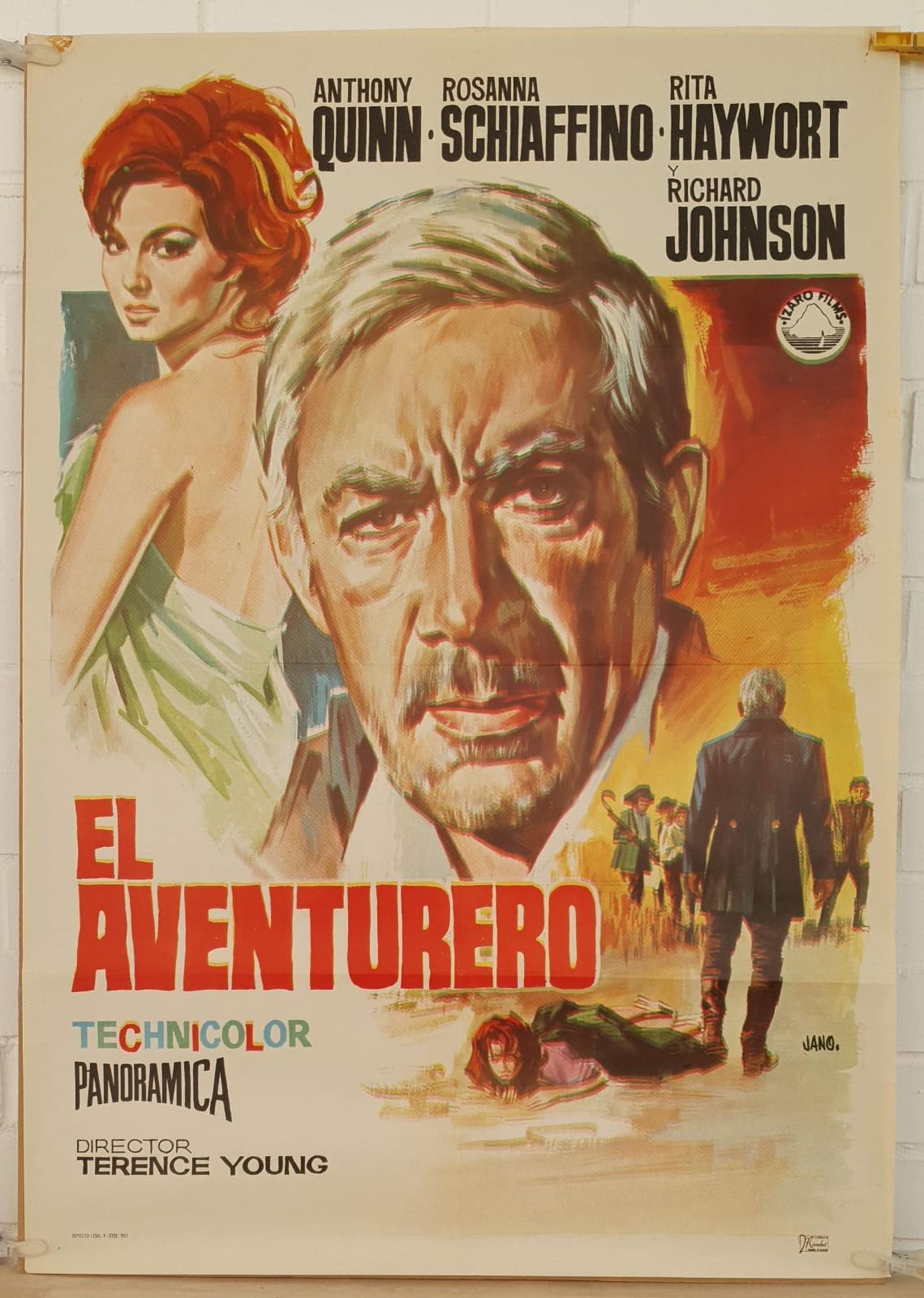 El Aventurero. Cartel (100x70) de Estreno, 1967