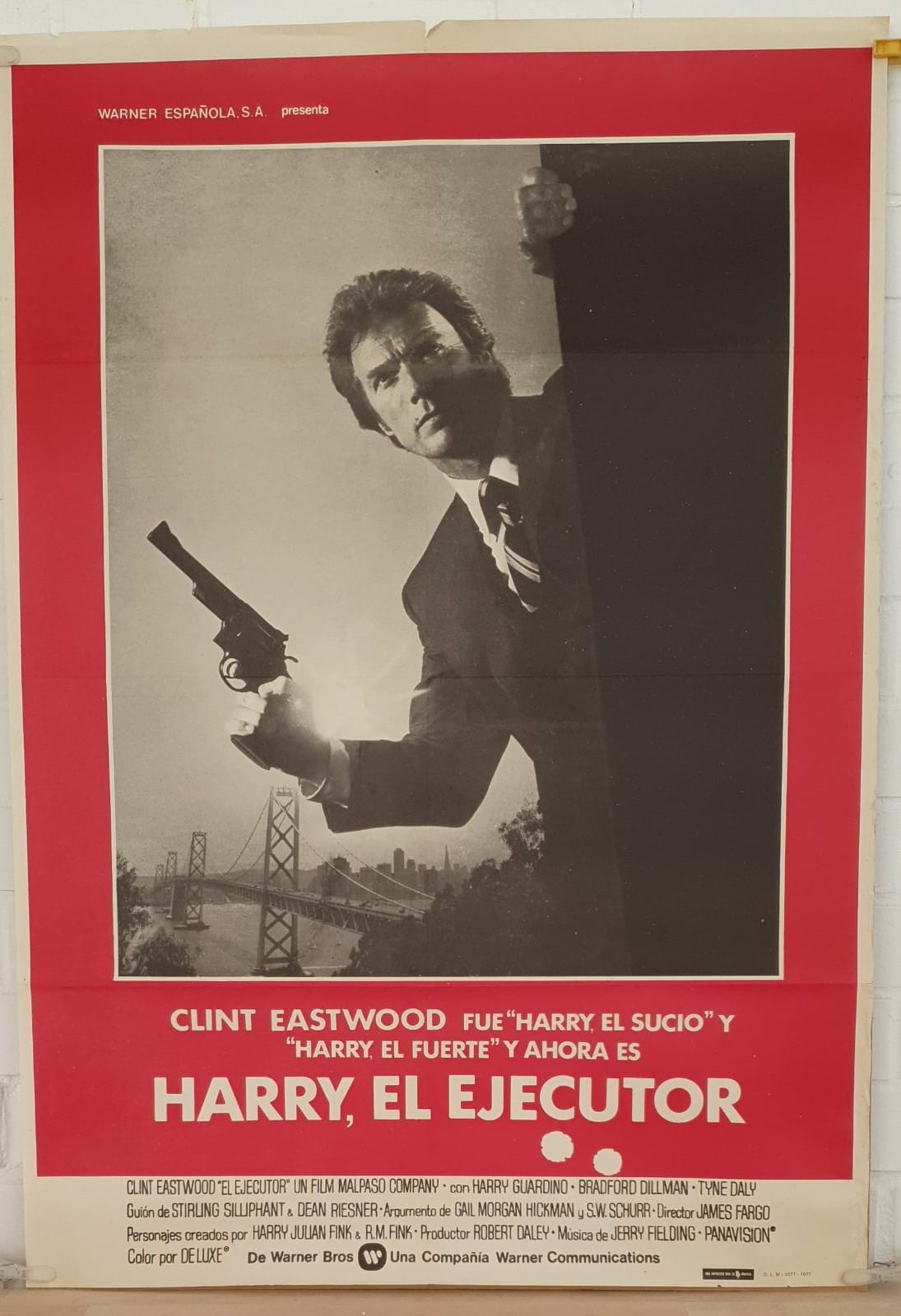 Harry El Ejecutor. Cartel (100x70) de Estreno, año 1977