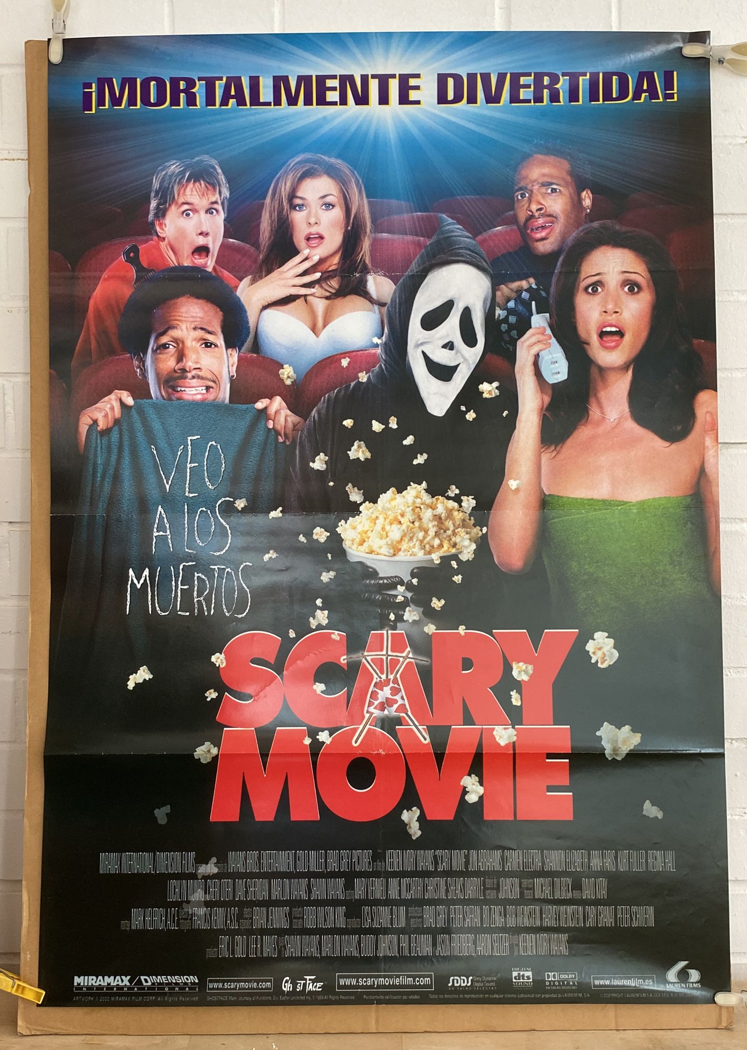 Scary Movie. Cartel (100x70) de Estreno, 1993