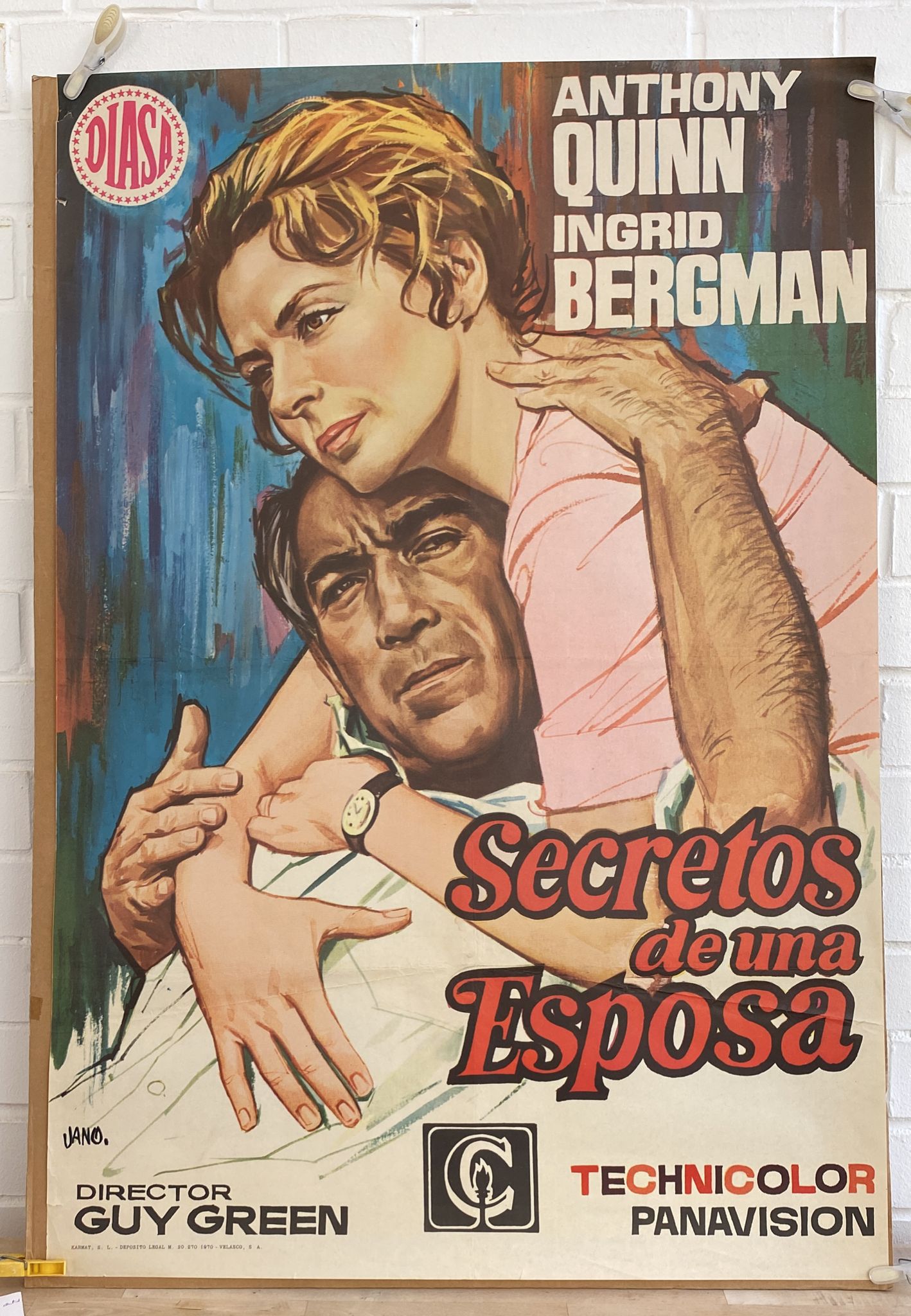 Secretos de una Esposa. Cartel (100x70) de Estreno, 1970