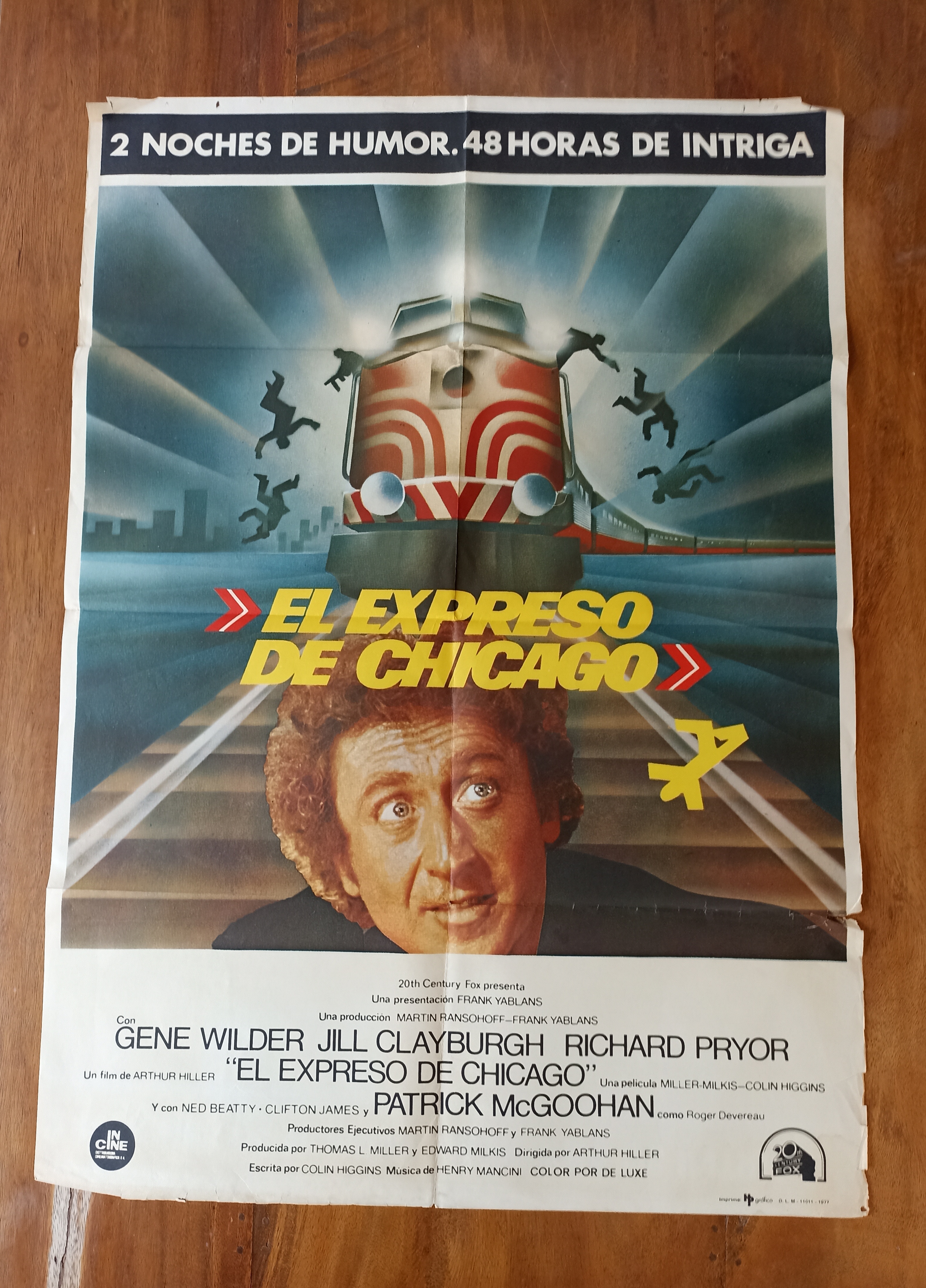El Expreso de Chicago. Cartel (100x70) de estreno 1977