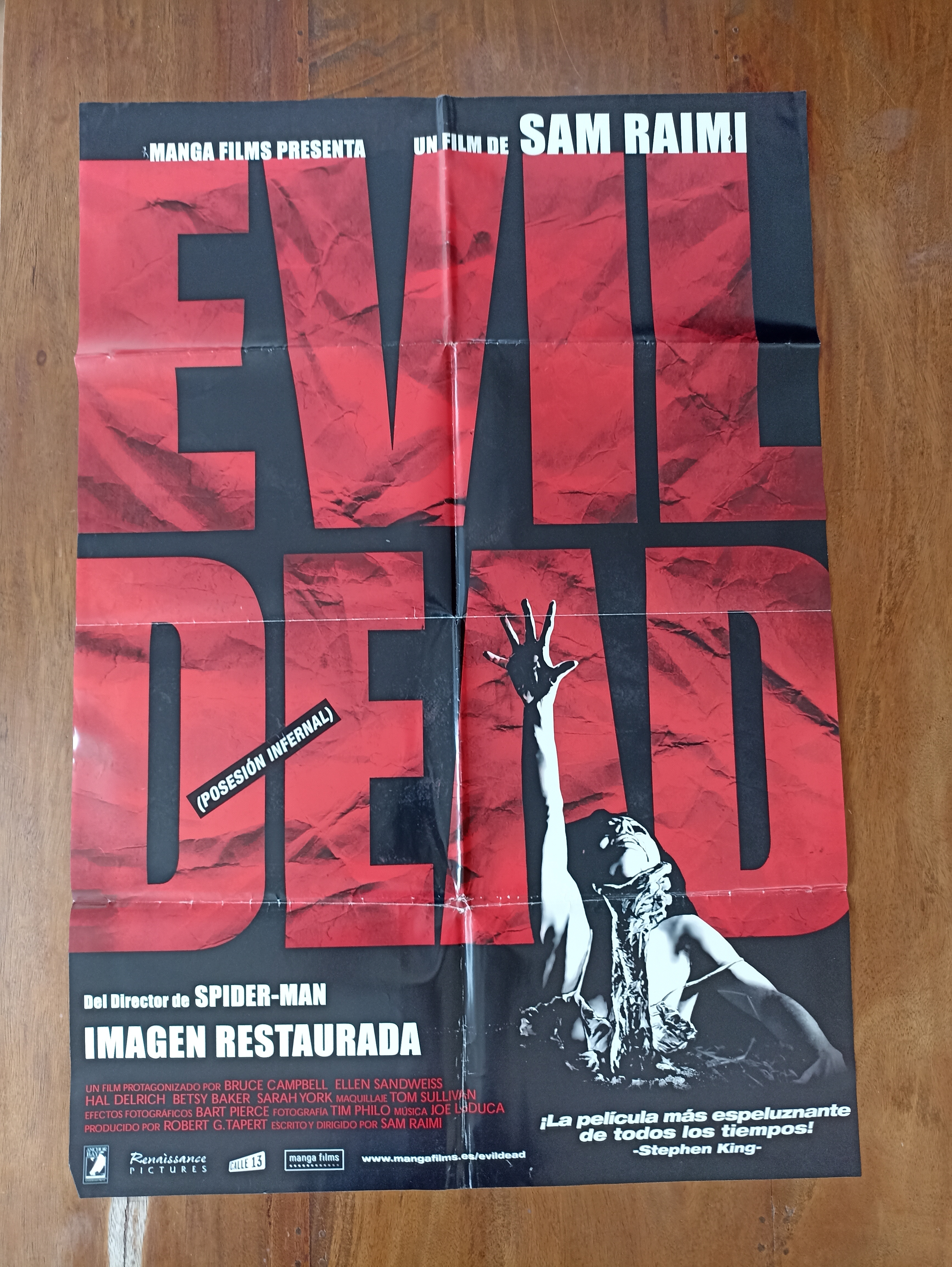 Evil Dead (Posesión infernal) Cartel (100x70) de Estreno