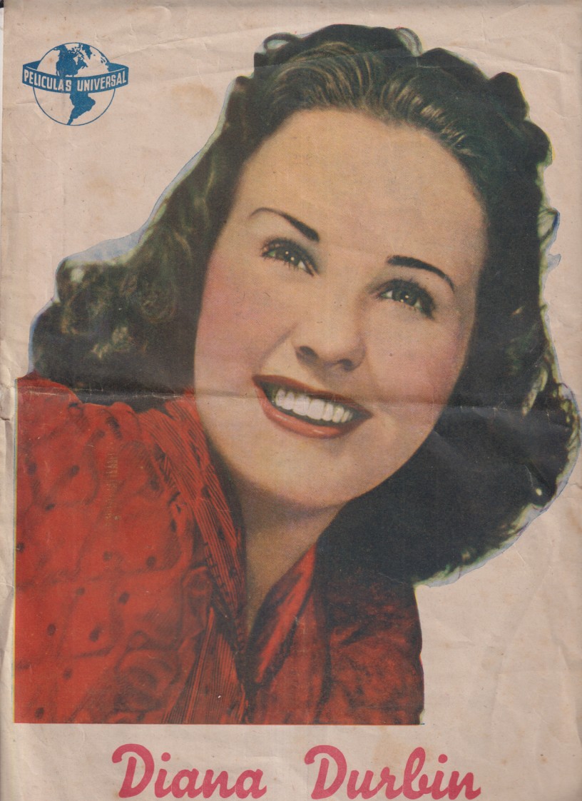Diana Durbin. Su Última Diablura. Pequeño Cartel (32x22) . Cine Kursaal