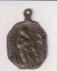 San Jerónimo. Medalla (AE 27 mms.) R/ Sancistobal. Siglo XVIII