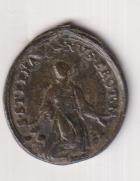 San Esteban. Medalla (AE 22 mms.) R/ San Bruno. Siglo XVII-XVIII. RARA
