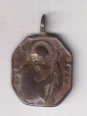 Nuestra Señora de la Soledad Medalla (AE 23 mms.) R/ S. Francisco de Paula. Siglo XVII-XVIII