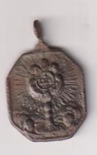 San Juan de Dios, Medalla (AE 25 mms. ) R/ Cáliz. Siglo XVII-XVIII
