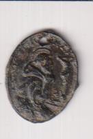 Santa María de Populo. Medalla (AE 23 mms.) R/ San Nicolás de Tolentino. Siglo XVIII. MUY RARA