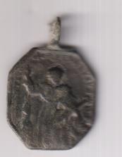 SAnto Tomás de Aquino. Medalla (AE 25 mms.) R/ Santo . Siglo XVII-XVII