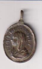 Busto de María. Medalla (AE 23 mms.) R/ San Venancio. Siglo XVII-XVIII