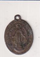 Inmaculada. Medalla (AE 18 mms.) R/ Cruz sobre anagrama. Siglo XIX
