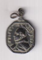 S. María Magdalena de Pazzi. Medalla (AE 20 mms.) R/ San Pedro de Alcantara. Siglo XVII-XVIII