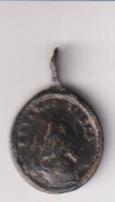 San Benito Medalla (AE 18 mms.) R/ virgen de Montserrat) Siglo XVIII