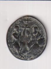 Santísima Trinidad. Medalla (AE 25 mms.) R/ Ley. en latín. Siglo XVIII