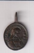 Santa Ana. Medalla (AE 20 mms.) R/ San Joaquín. Siglo XVII. RARA CON ESTE REVERSO