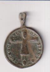 SS. Crocefiso de Siro. Medalla (AE 23 mms.) R/ Virgen. Siglo XVIII