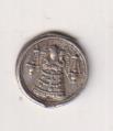 Virgen (?) Medalla (Plata 13 mms.) R/ San Antonio de Padua. Siglo XVIII-XIX