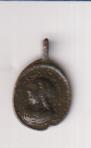 Jesus. Medalla (AE 13 mms.) R/ maría. Siglo XVIII