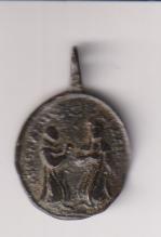 San. Buenaventura y Santa Teresa. Medalla (AE 22 mms.) R/ Advoc. Nostr. Siglo XVIII