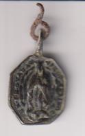 San Jerónimo. Medalla (AE 17 mms.) R/ S. María de Guadalupe. siglo XVIII