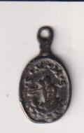 Virgen de Montserrat, Ley: S. M. M. S. Medalla (AE 16 mms.) R/S. Benito, Ley: S. B. Siglo XVIII