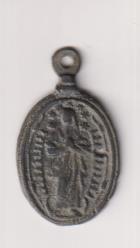 Cáliz entre Ángeles. Exergo: Roma. Moneda (AE 22 mms.) R/ Inmaculada. Siglo XVIII